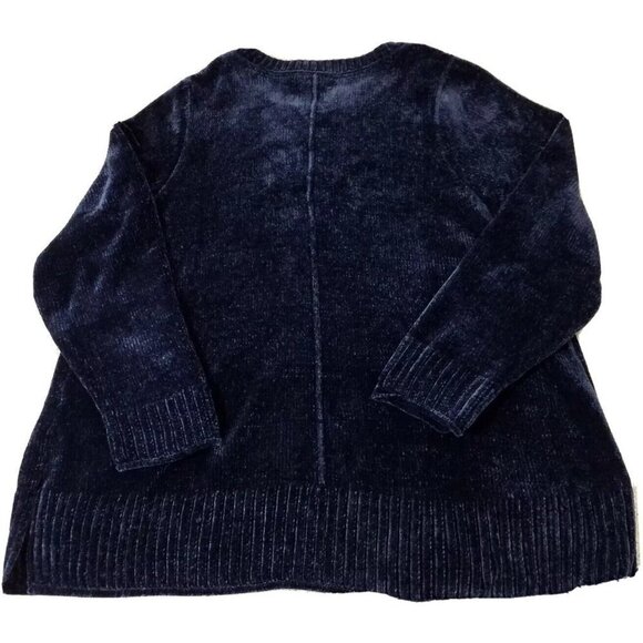 Style & co.-Woman Plus Size 1X~Industrial Blue Velvet Sweater NWT $56.50 - Picture 8 of 8